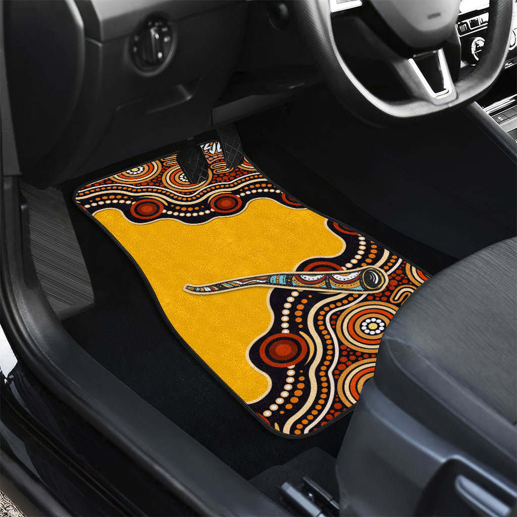 Didgeridoo Car Mats Aboriginal Dot Painting Indigenous Traditional Instrument