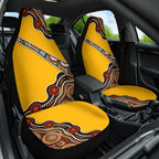 Didgeridoo Car Seat Cover Aboriginal Dot Painting Indigenous Traditional Instrument