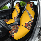 Didgeridoo Car Seat Cover Aboriginal Dot Painting Indigenous Traditional Instrument