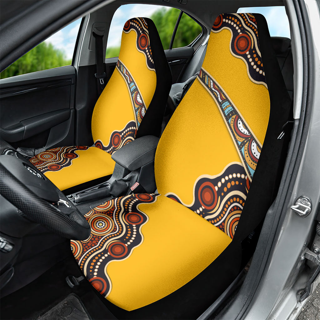 Didgeridoo Car Seat Cover Aboriginal Dot Painting Indigenous Traditional Instrument