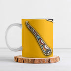 Didgeridoo Ceramic Mug Aboriginal Dot Painting Indigenous Traditional Instrument