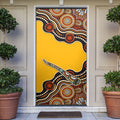Didgeridoo Door Cover Aboriginal Dot Painting Indigenous Traditional Instrument