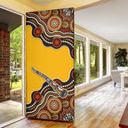 Didgeridoo Door Cover Aboriginal Dot Painting Indigenous Traditional Instrument