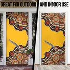 Didgeridoo Door Cover Aboriginal Dot Painting Indigenous Traditional Instrument