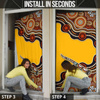 Didgeridoo Door Cover Aboriginal Dot Painting Indigenous Traditional Instrument