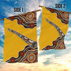 Didgeridoo Garden Flag Aboriginal Dot Painting Indigenous Traditional Instrument