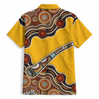 Didgeridoo Hawaiian Shirt Aboriginal Dot Painting Indigenous Traditional Instrument