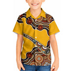 Didgeridoo Hawaiian Shirt Aboriginal Dot Painting Indigenous Traditional Instrument