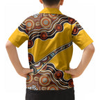 Didgeridoo Hawaiian Shirt Aboriginal Dot Painting Indigenous Traditional Instrument