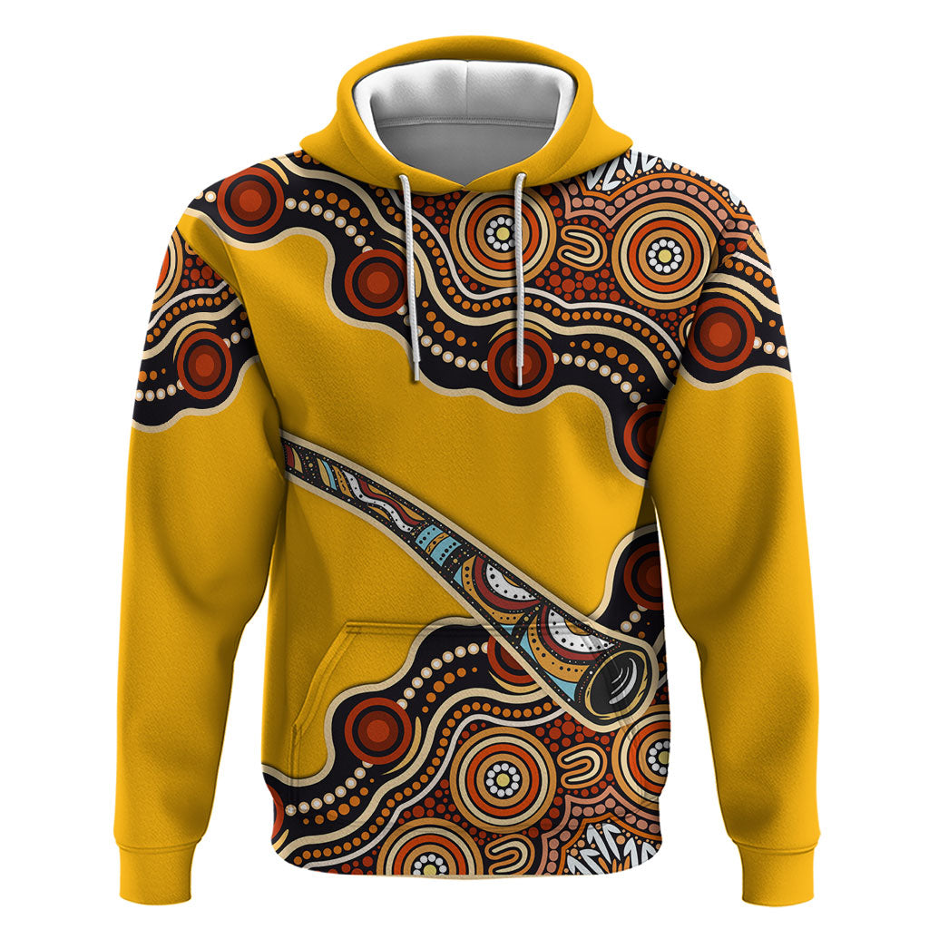 Didgeridoo Hoodie Aboriginal Dot Painting Indigenous Traditional Instrument
