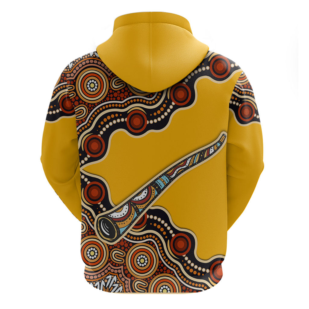 Didgeridoo Hoodie Aboriginal Dot Painting Indigenous Traditional Instrument