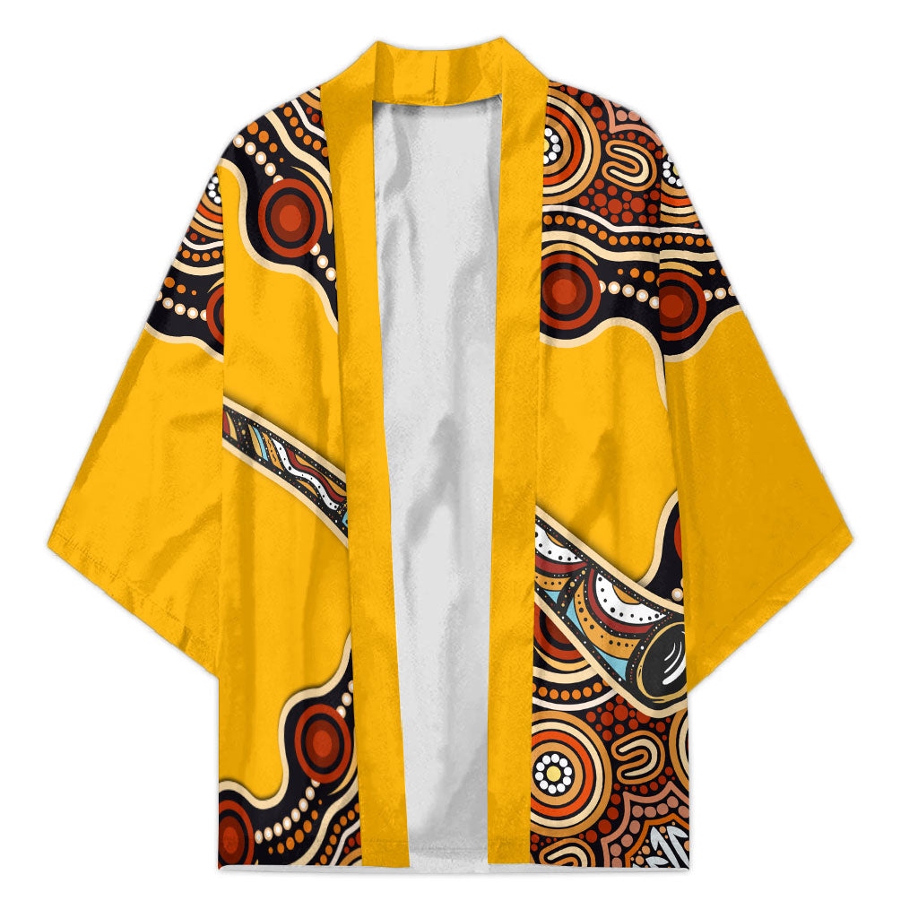 Didgeridoo Kimono Aboriginal Dot Painting Indigenous Traditional Instrument