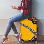 Didgeridoo Luggage Cover Aboriginal Dot Painting Indigenous Traditional Instrument