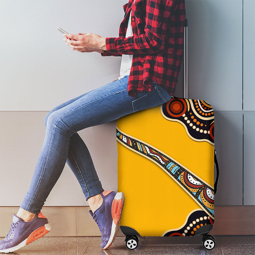 Didgeridoo Luggage Cover Aboriginal Dot Painting Indigenous Traditional Instrument