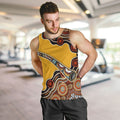 Didgeridoo Men Tank Top Aboriginal Dot Painting Indigenous Traditional Instrument
