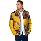Didgeridoo Padded Jacket Aboriginal Dot Painting Indigenous Traditional Instrument