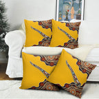 Didgeridoo Pillow Cover Aboriginal Dot Painting Indigenous Traditional Instrument