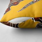 Didgeridoo Pillow Cover Aboriginal Dot Painting Indigenous Traditional Instrument