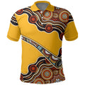 Didgeridoo Polo Shirt Aboriginal Dot Painting Indigenous Traditional Instrument