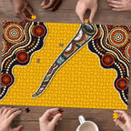 Didgeridoo Puzzle Aboriginal Dot Painting Indigenous Traditional Instrument