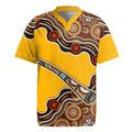 Didgeridoo Rugby Jersey Aboriginal Dot Painting Indigenous Traditional Instrument