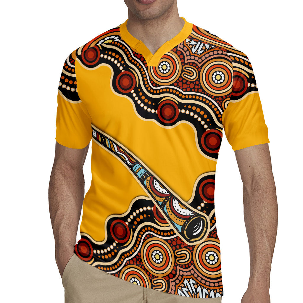 Didgeridoo Rugby Jersey Aboriginal Dot Painting Indigenous Traditional Instrument