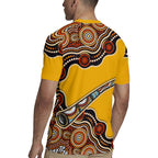 Didgeridoo Rugby Jersey Aboriginal Dot Painting Indigenous Traditional Instrument