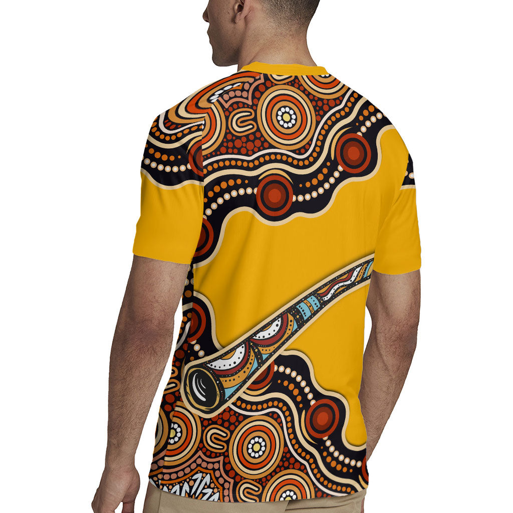 Didgeridoo Rugby Jersey Aboriginal Dot Painting Indigenous Traditional Instrument
