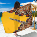 Didgeridoo Sarong Aboriginal Dot Painting Indigenous Traditional Instrument