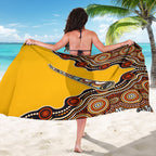 Didgeridoo Sarong Aboriginal Dot Painting Indigenous Traditional Instrument