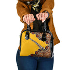 Didgeridoo Shoulder Handbag Aboriginal Dot Painting Indigenous Traditional Instrument