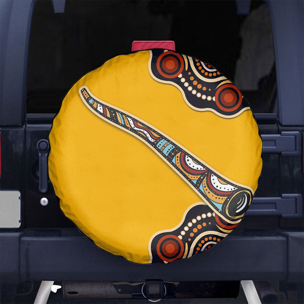 Didgeridoo Spare Tire Cover Aboriginal Dot Painting Indigenous Traditional Instrument