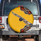 Didgeridoo Spare Tire Cover Aboriginal Dot Painting Indigenous Traditional Instrument