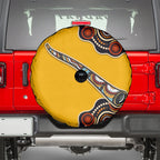 Didgeridoo Spare Tire Cover Aboriginal Dot Painting Indigenous Traditional Instrument