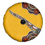 Didgeridoo Spare Tire Cover Aboriginal Dot Painting Indigenous Traditional Instrument