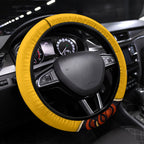 Didgeridoo Steering Wheel Cover Aboriginal Dot Painting Indigenous Traditional Instrument