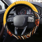 Didgeridoo Steering Wheel Cover Aboriginal Dot Painting Indigenous Traditional Instrument