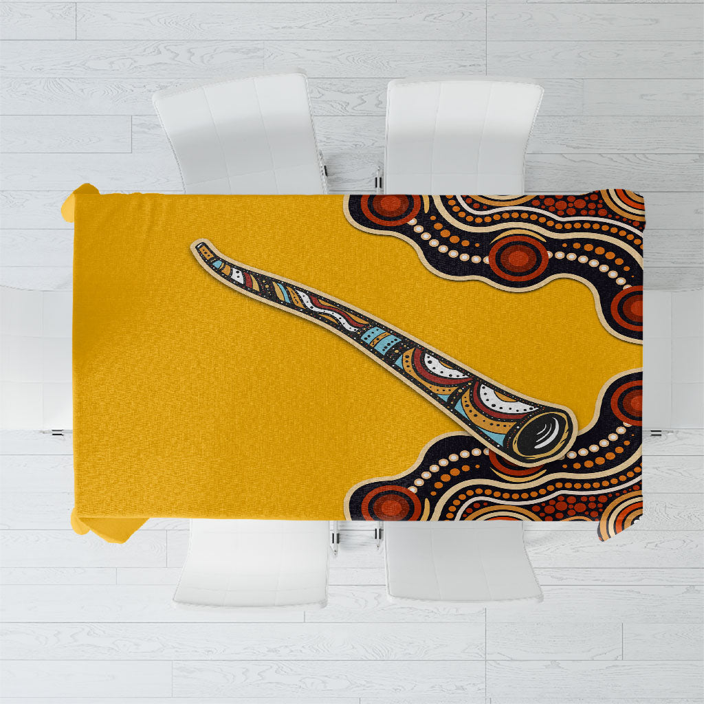 Didgeridoo Tablecloth Aboriginal Dot Painting Indigenous Traditional Instrument
