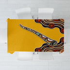 Didgeridoo Tablecloth Aboriginal Dot Painting Indigenous Traditional Instrument