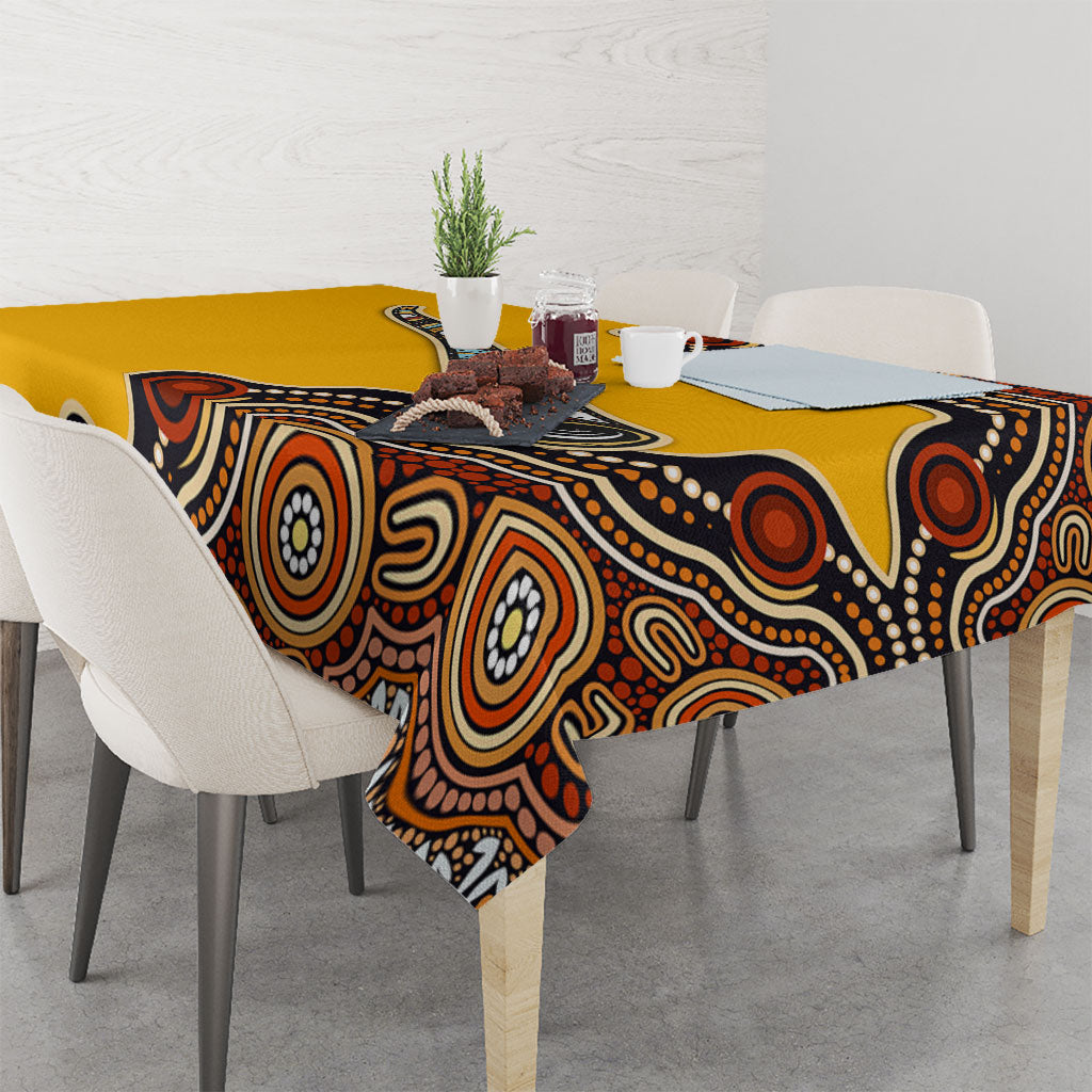 Didgeridoo Tablecloth Aboriginal Dot Painting Indigenous Traditional Instrument
