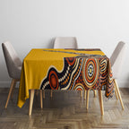 Didgeridoo Tablecloth Aboriginal Dot Painting Indigenous Traditional Instrument