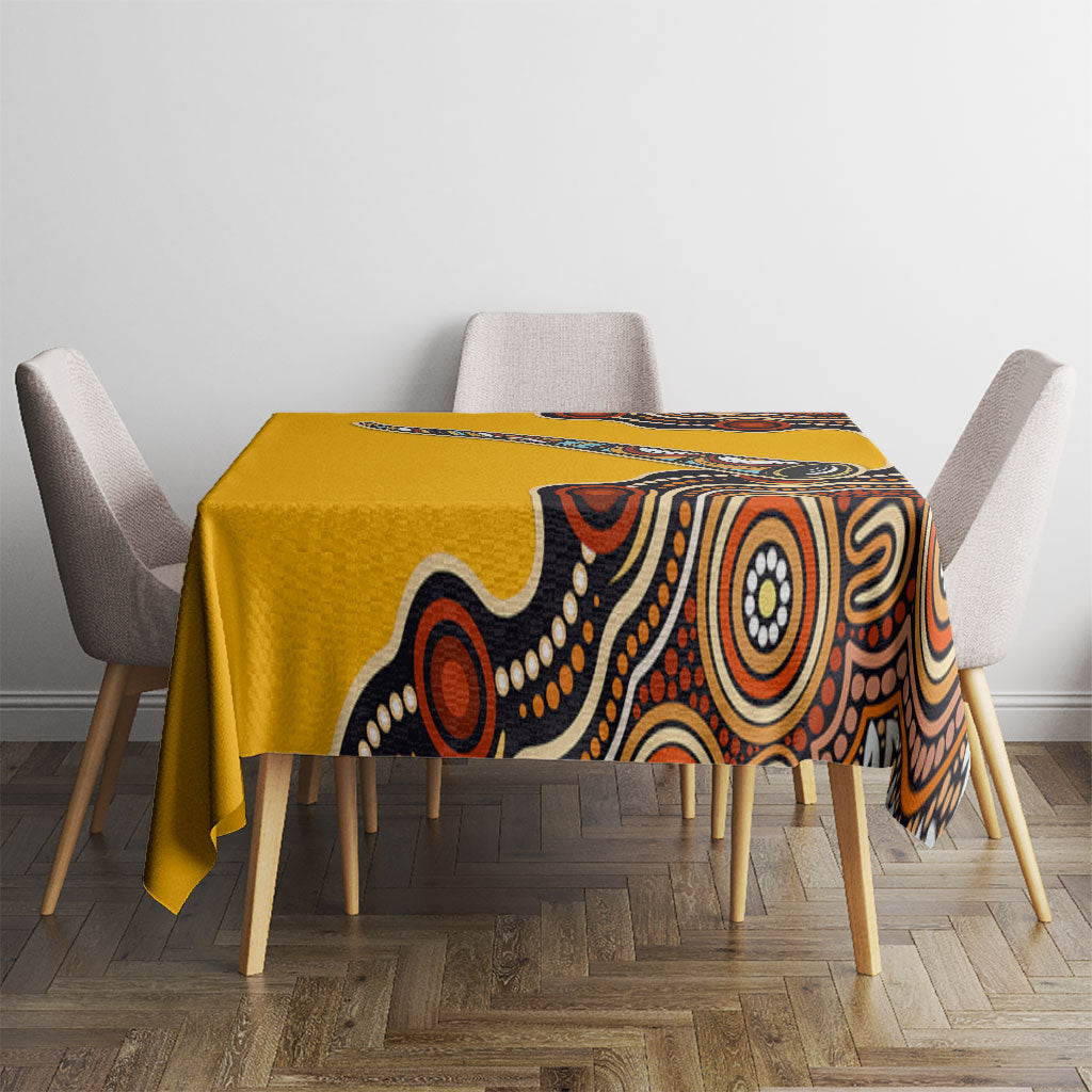 Didgeridoo Tablecloth Aboriginal Dot Painting Indigenous Traditional Instrument