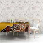 Didgeridoo Tablecloth Aboriginal Dot Painting Indigenous Traditional Instrument