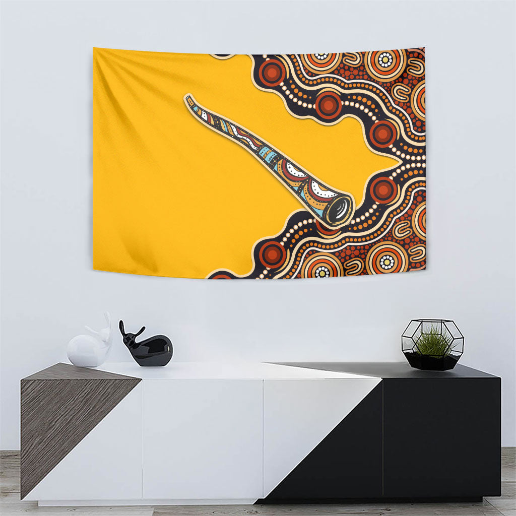 Didgeridoo Tapestry Aboriginal Dot Painting Indigenous Traditional Instrument