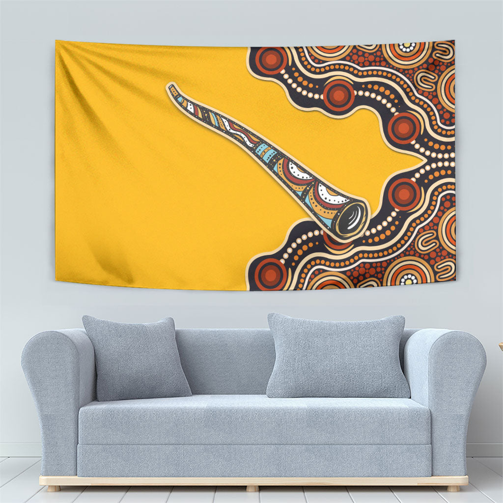 Didgeridoo Tapestry Aboriginal Dot Painting Indigenous Traditional Instrument