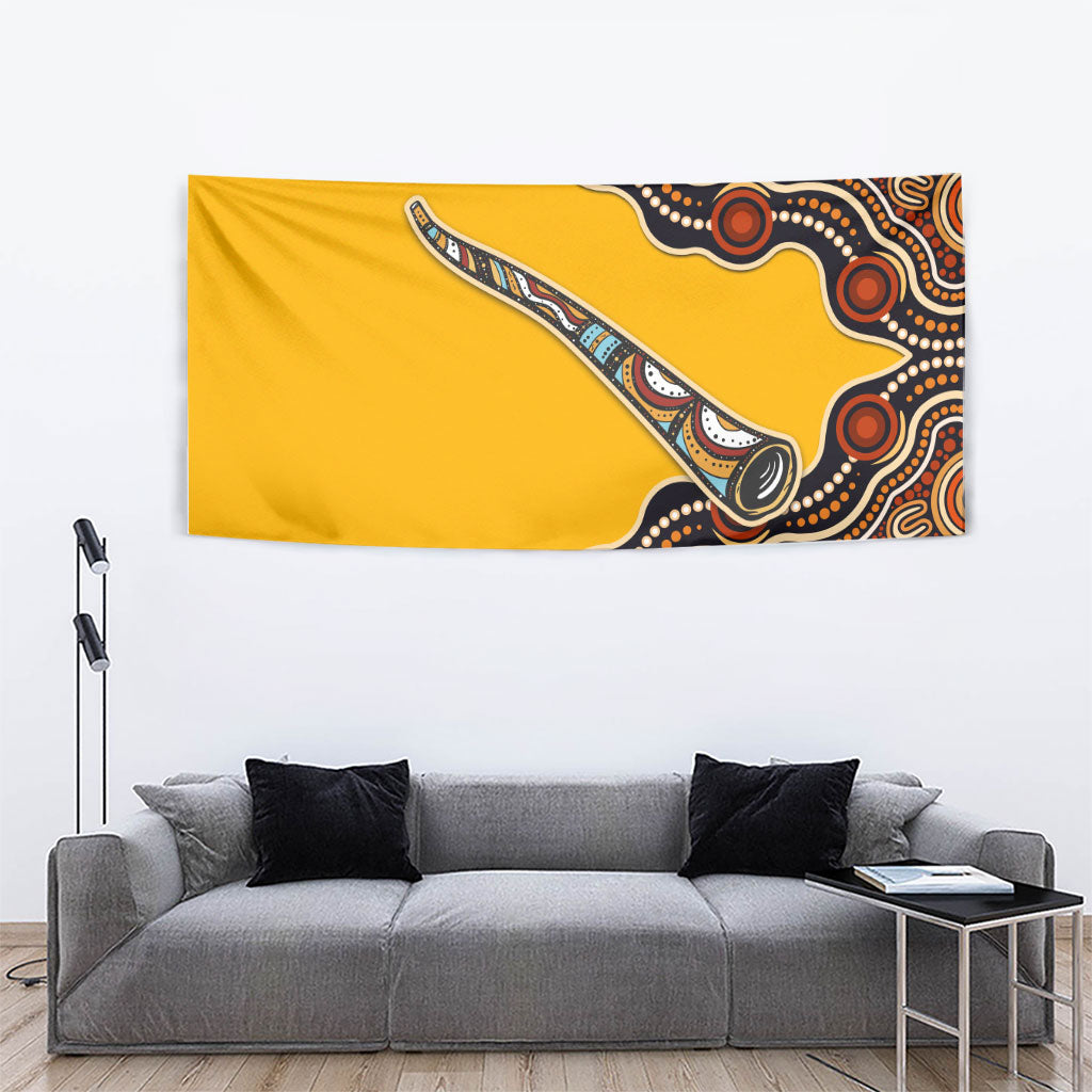 Didgeridoo Tapestry Aboriginal Dot Painting Indigenous Traditional Instrument
