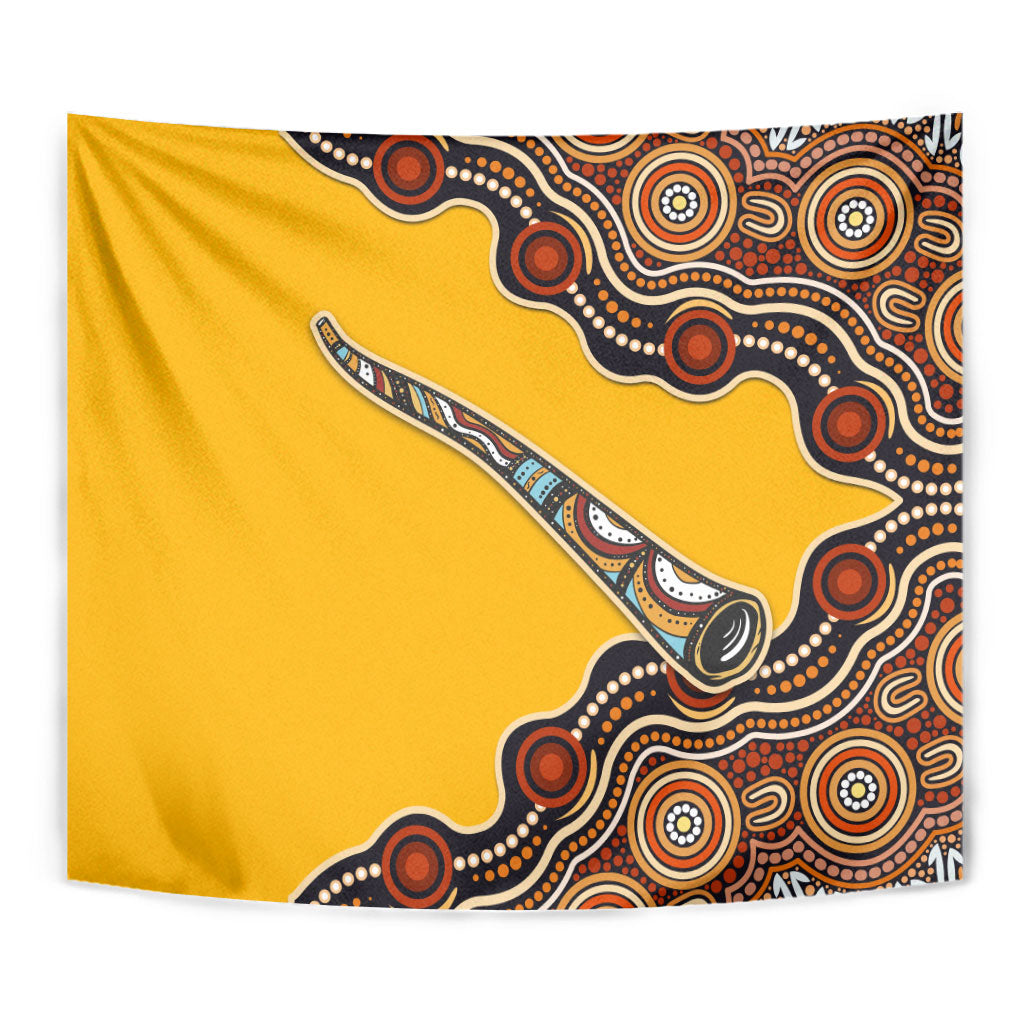 Didgeridoo Tapestry Aboriginal Dot Painting Indigenous Traditional Instrument