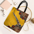 Didgeridoo Tote Bag Aboriginal Dot Painting Indigenous Traditional Instrument