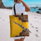 Didgeridoo Tote Bag Aboriginal Dot Painting Indigenous Traditional Instrument