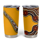 Didgeridoo Tumbler Cup Aboriginal Dot Painting Indigenous Traditional Instrument